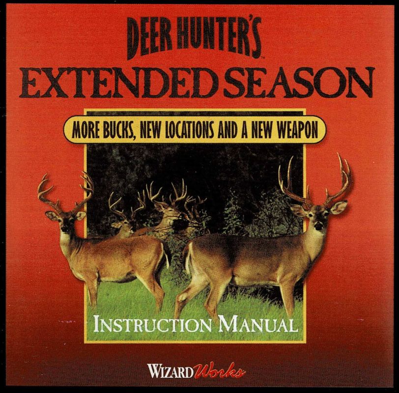 Manual for Deer Hunter's Extended Season (Windows): Front
