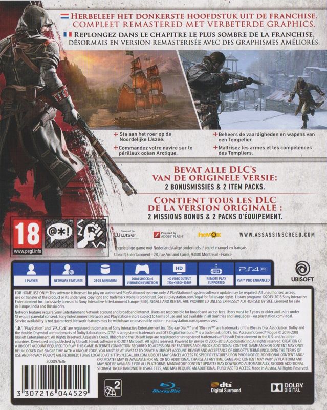 Assassins Creed Rogue Remastered - Playstation 4 