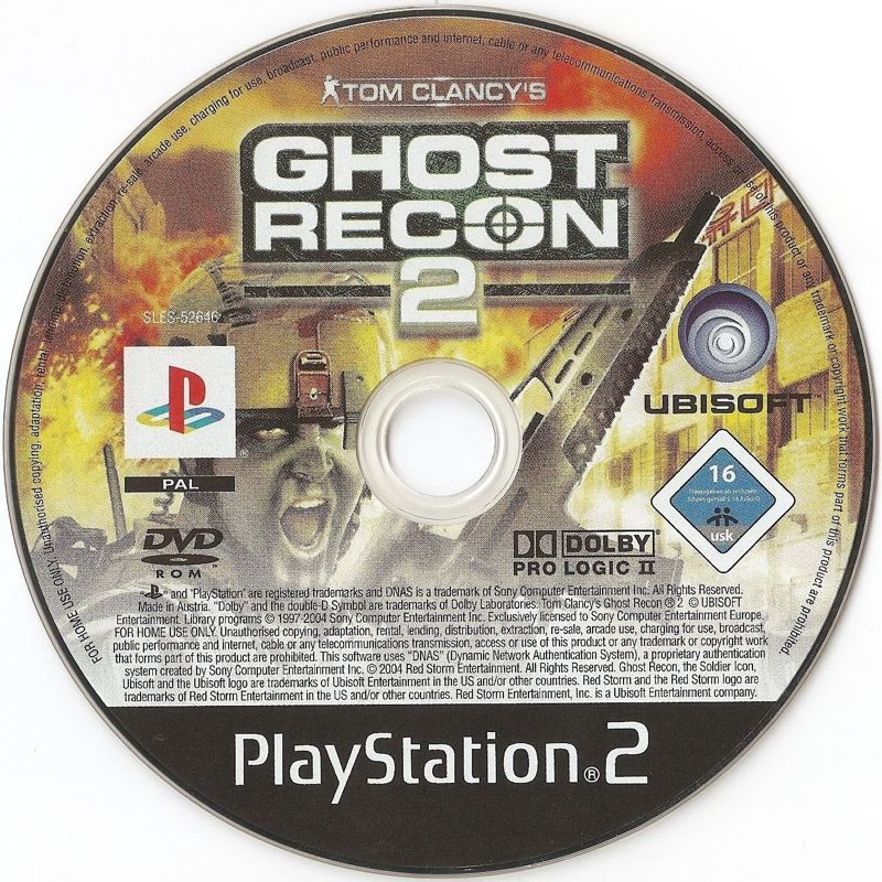 Media for Tom Clancy's Ghost Recon 2: 2007 - First Contact (PlayStation 2)
