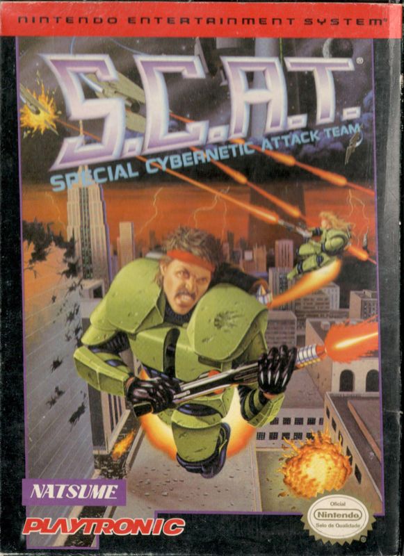 Front Cover for S.C.A.T.: Special Cybernetic Attack Team (NES) (Playtronic release)