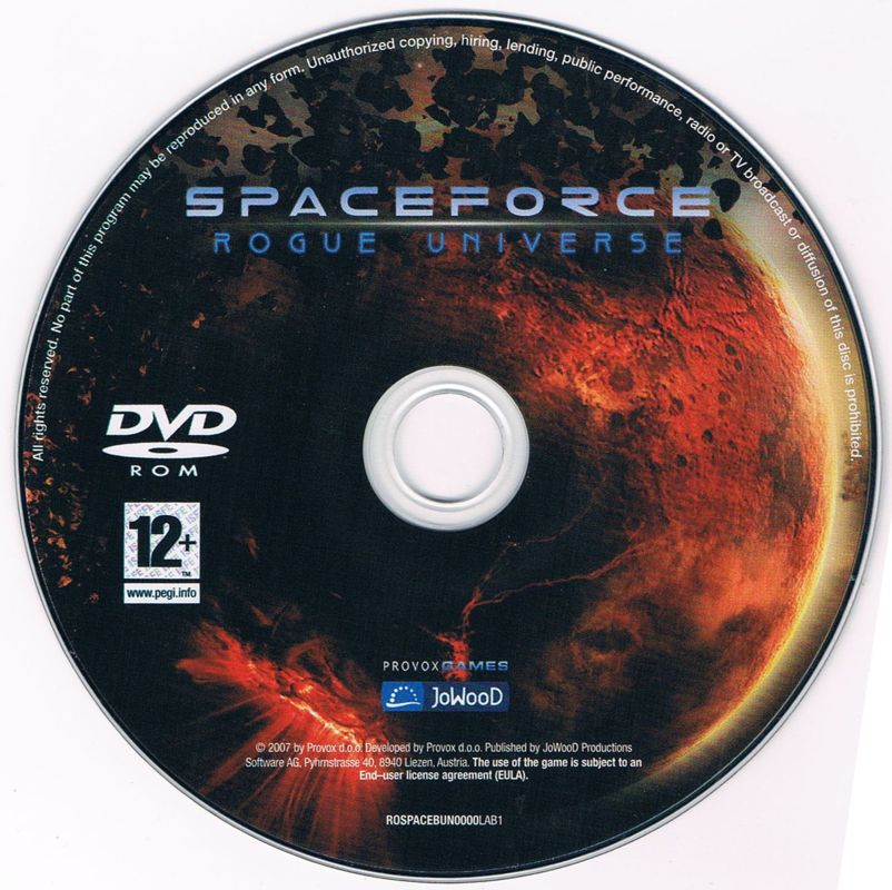 Media for Spaceforce: Rogue Universe / Genesis Rising (Windows): Disc 1