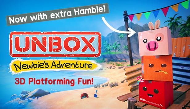 Front Cover for Unbox: Newbie's Adventure (Windows) (Humble Store release)