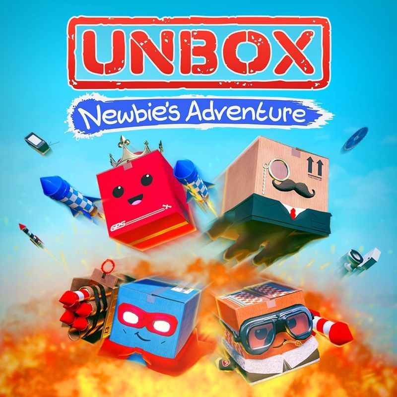 Front Cover for Unbox: Newbie's Adventure (PlayStation 4) (download release)