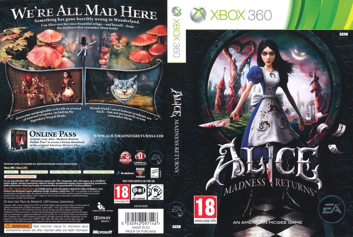 Alice: Madness Returns - Xbox 360 - Nerd Bacon Magazine