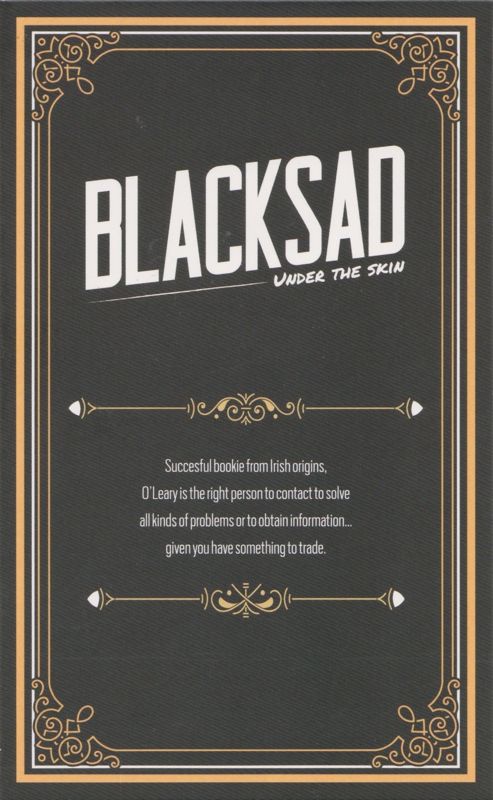 Extras for Blacksad: Under the Skin (Limited Edition) (Nintendo Switch) (Sleeved Keep Case): Post Card - <i>Desmond O'Leary</i> - Back