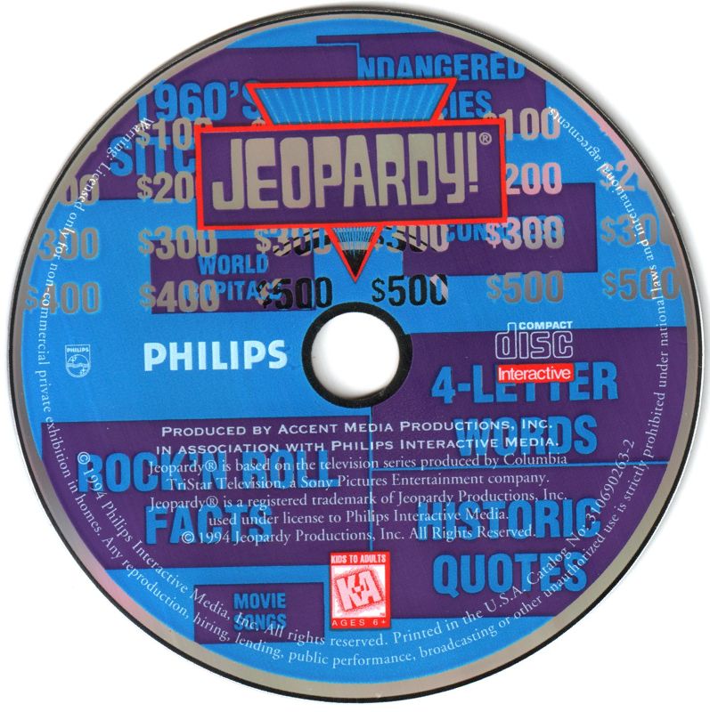 Media for Jeopardy! (CD-i)