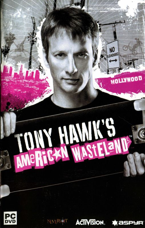 Manual for Tony Hawk's American Wasteland (Windows): Front