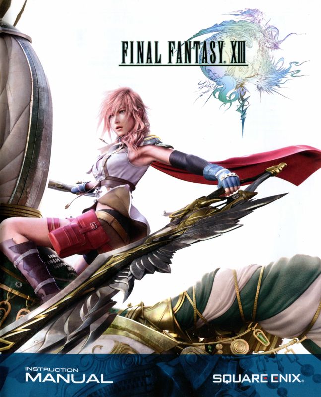 Manual for Final Fantasy XIII (PlayStation 3) (Bundled release): Front