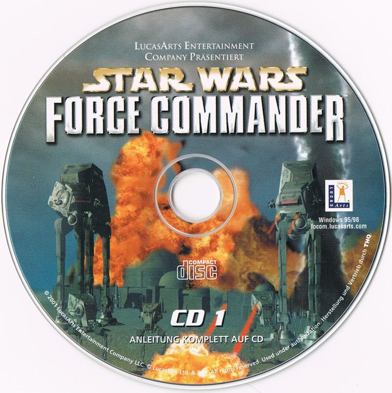 Media for Star Wars: Force Commander (Windows) (Software Pyramide release): Disc 1/3