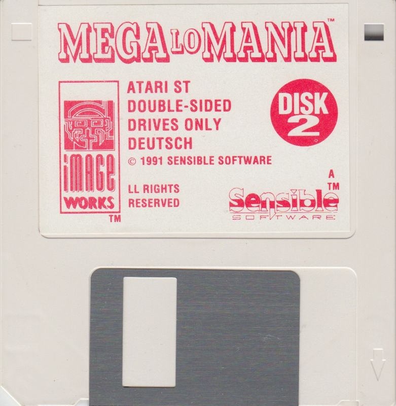 Media for Mega lo Mania (Atari ST): Disk 2