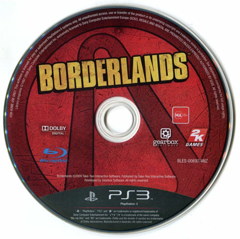 Media for Borderlands (PlayStation 3) (Bundled with console)
