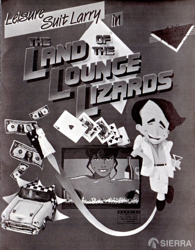 Manual for Leisure Suit Larry in the Land of the Lounge Lizards (DOS) (Dual Media Release (alternate disk labels))