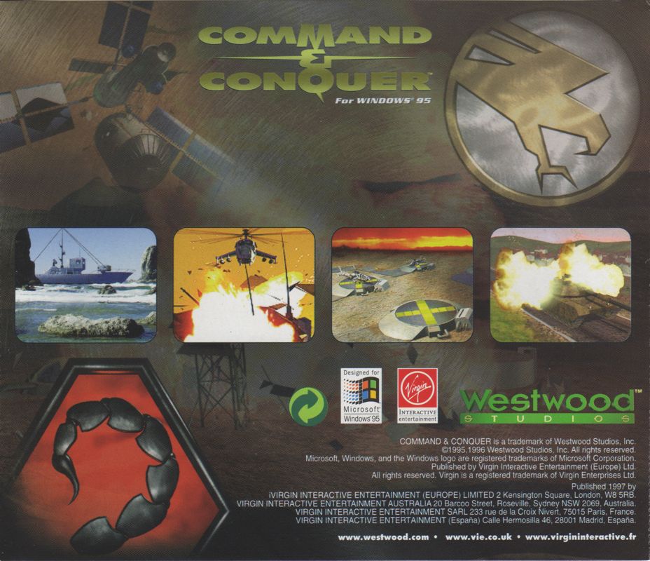 Other for Command & Conquer (Windows): Jewel Case - Back