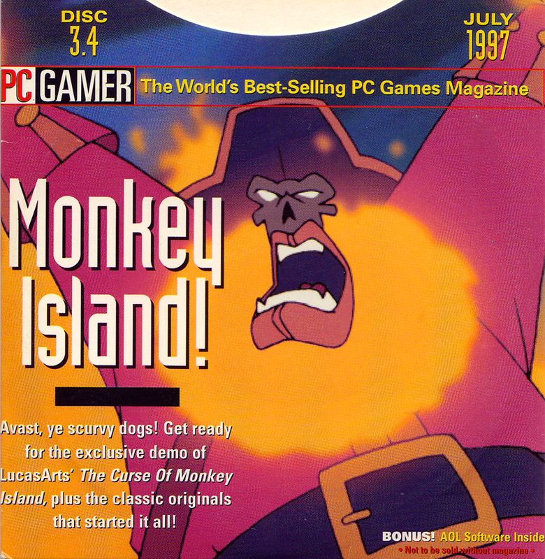 Other for Monkey Island Madness (DOS) (PC Gamer 1997/07 covermount): Slipcase - Front