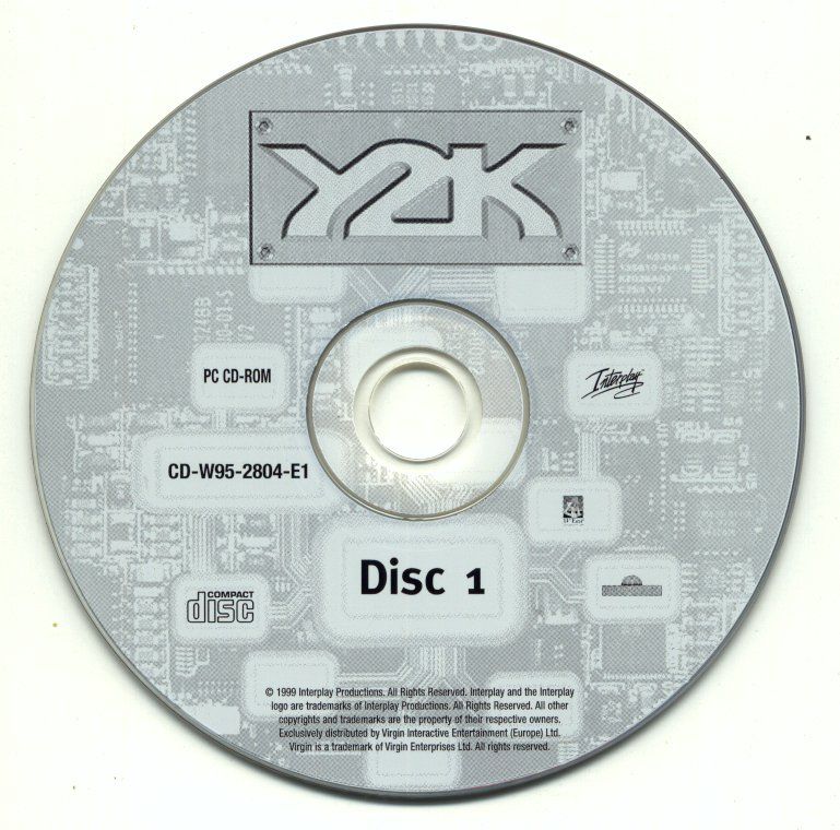 Media for Y2K: The Game (Windows): Disc 1/2