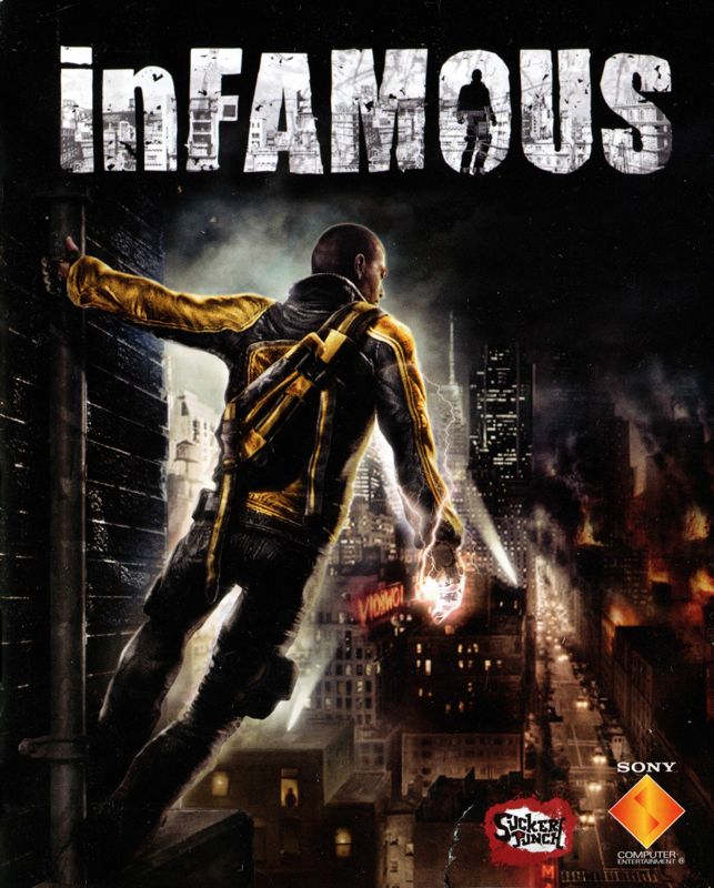 Manual for inFAMOUS (PlayStation 3): Front
