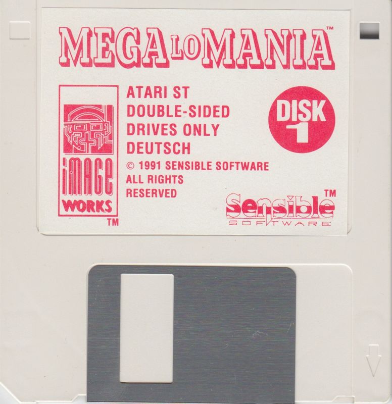 Media for Mega lo Mania (Atari ST): Disk 1