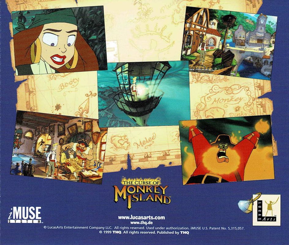 Other for The Curse of Monkey Island (Windows) (LucasArts Classics release): Jewel Case - Back