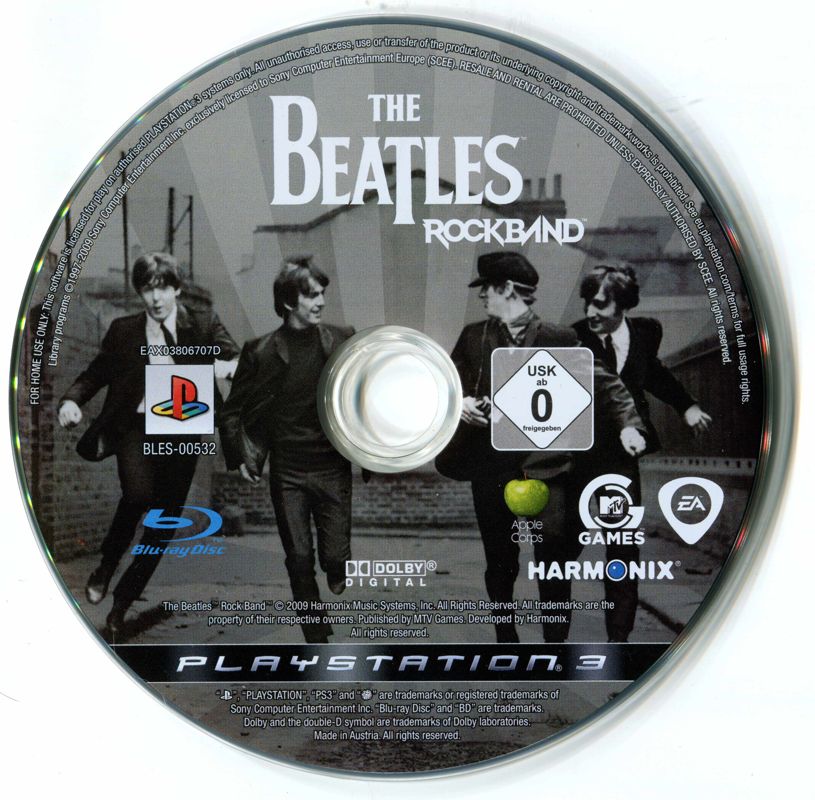 Media for The Beatles: Rock Band (PlayStation 3) (Bundled with guitar)