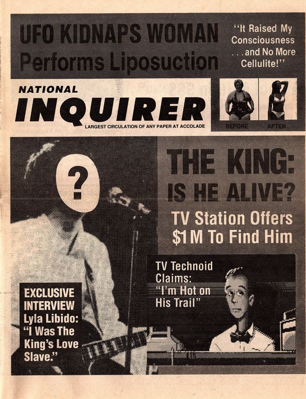 Manual for Les Manley in: Search for the King (DOS) (Version 1.1): National Inquirer