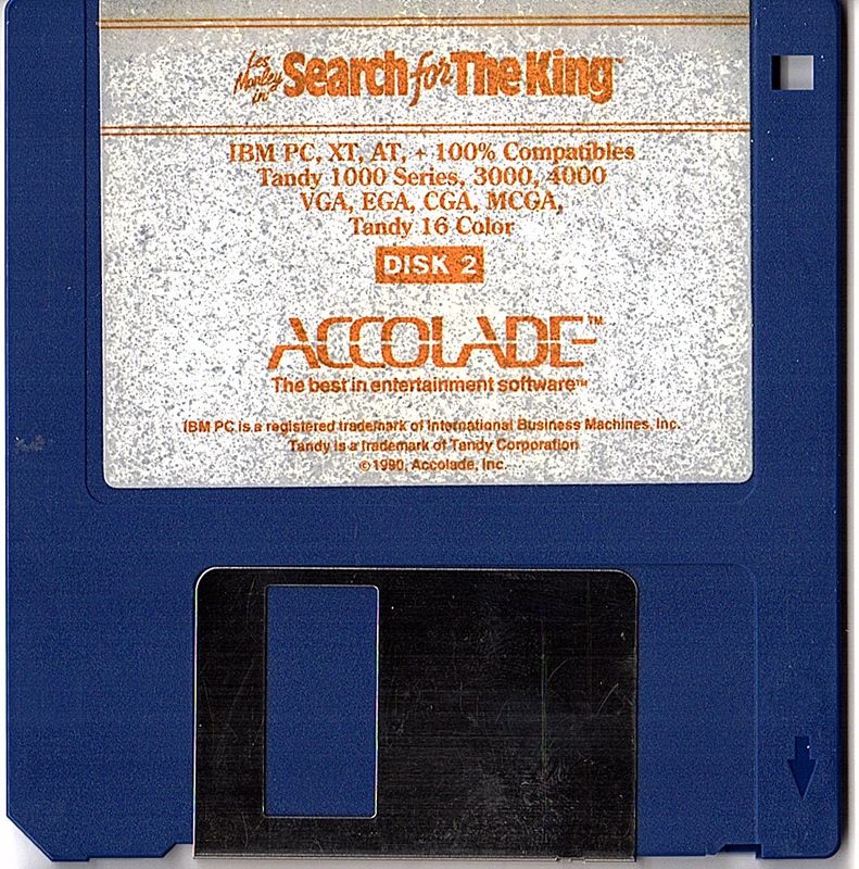 Media for Les Manley in: Search for the King (DOS) (Version 1.1): 3.5" Disk 2