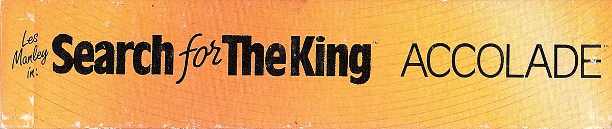 Spine/Sides for Les Manley in: Search for the King (DOS) (Version 1.1): Top/Bottom