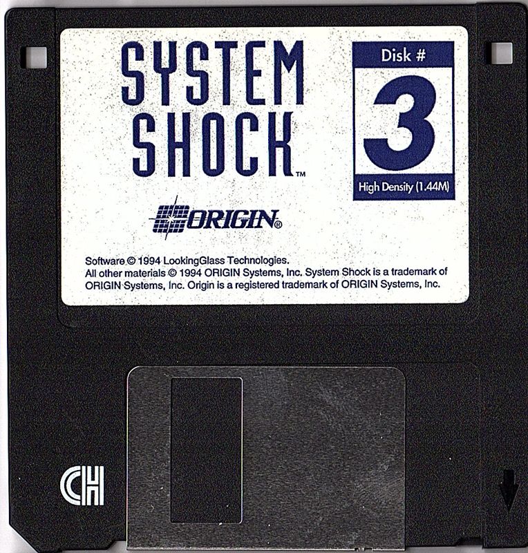 Media for System Shock (DOS): Disk 3