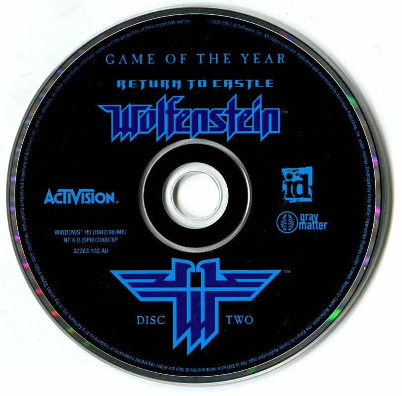 Media for Return to Castle Wolfenstein: Game of the Year (Windows) (Essential Collection release): Disc 2