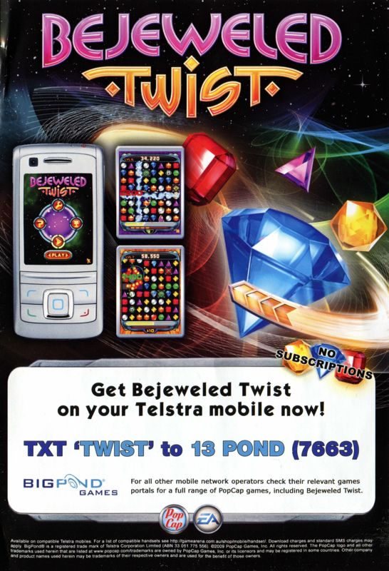 Extras for Bejeweled: Blitz (Windows): Flyer - front