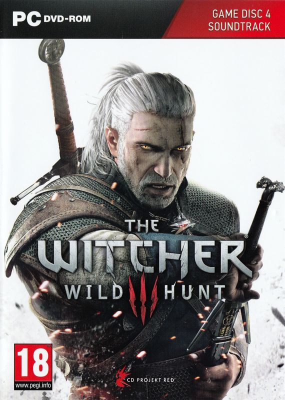 Other for The Witcher 3: Wild Hunt (Windows): Keep Case - Game Disc 4 & Soundtrack - Front