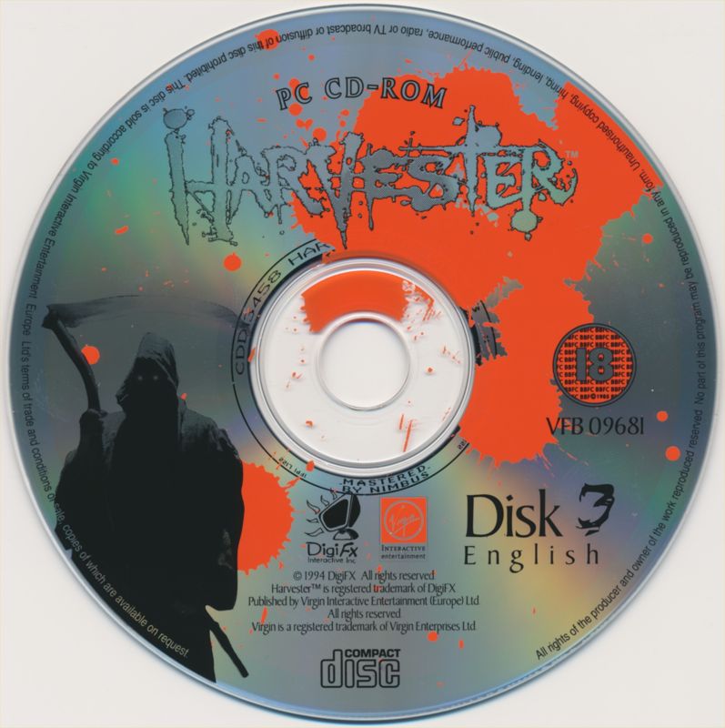 Media for Harvester (DOS): Disc 3