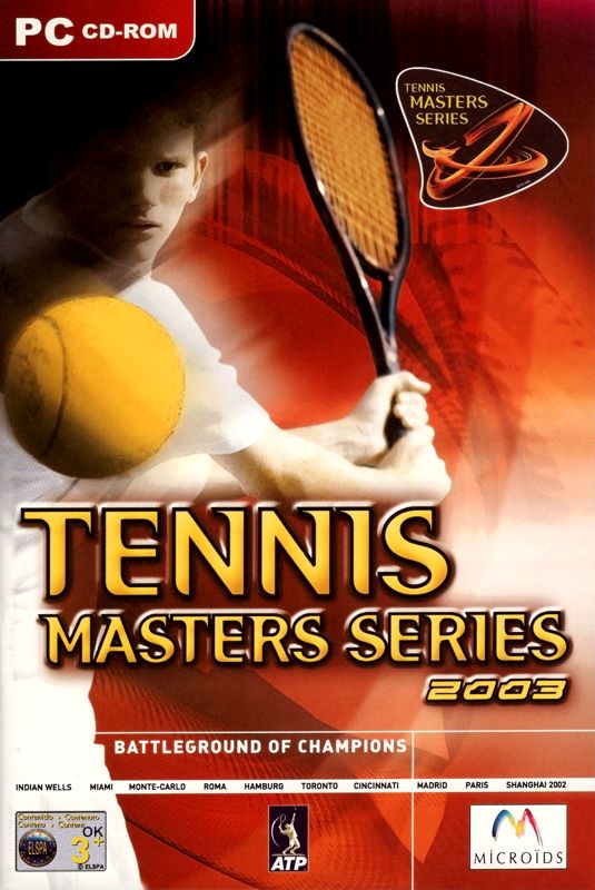 Manual for Tennis Masters Series 2003 (Windows): Front