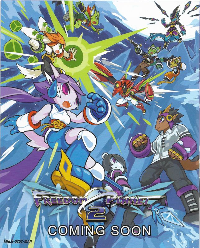 Manual for Freedom Planet (PlayStation 4) (Limited Run release): Back