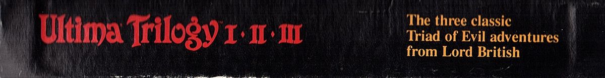 Spine/Sides for Ultima Trilogy: I ♦ II ♦ III (DOS): Bottom