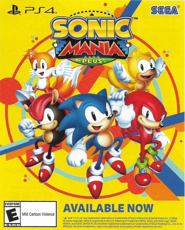 Advertisement for Team Sonic Racing (PlayStation 4): Sonic Mania Plus