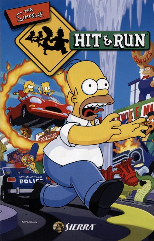 Manual for The Simpsons: Hit & Run (Windows) (First release): Front