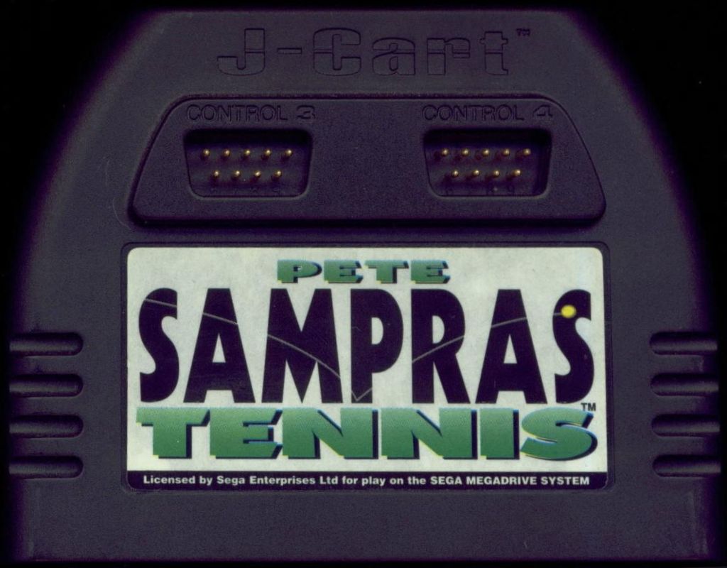 Media for Pete Sampras Tennis (Genesis) (J-Cart Release): J-Cart with 2 built in control ports allowing 4 player games