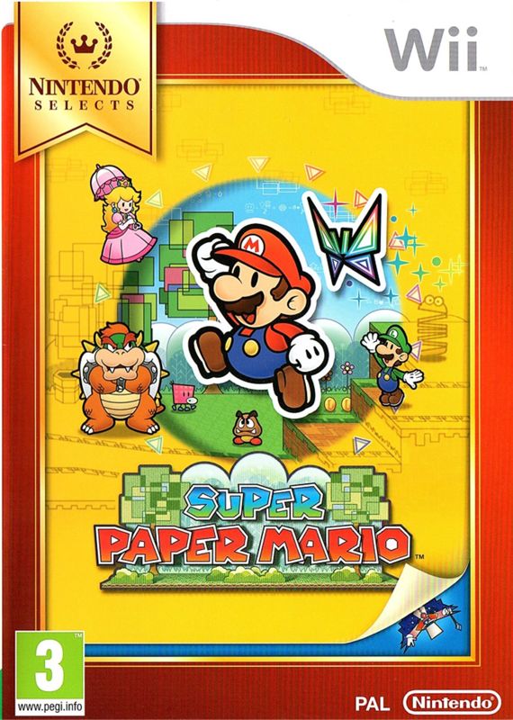 Front Cover for Super Paper Mario (Wii) (Nintendo Selects release)