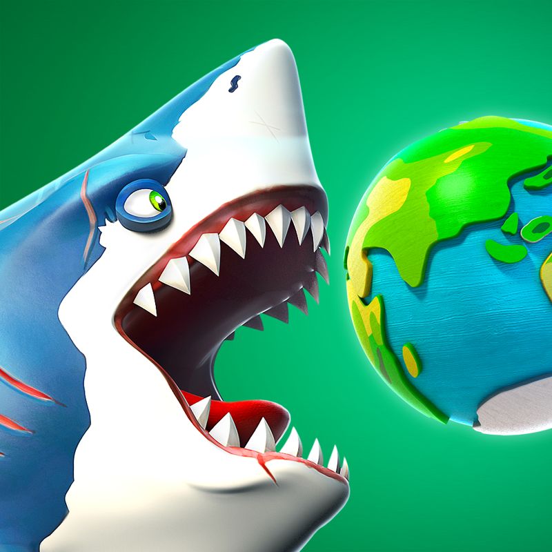 Front Cover for Hungry Shark: World (iPad and iPhone): 2019 cover