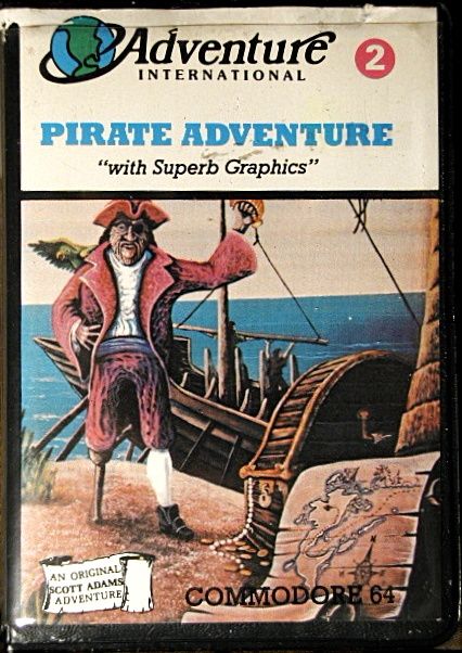 Front Cover for Scott Adams' Graphic Adventure #2: Pirate Adventure (Commodore 64)