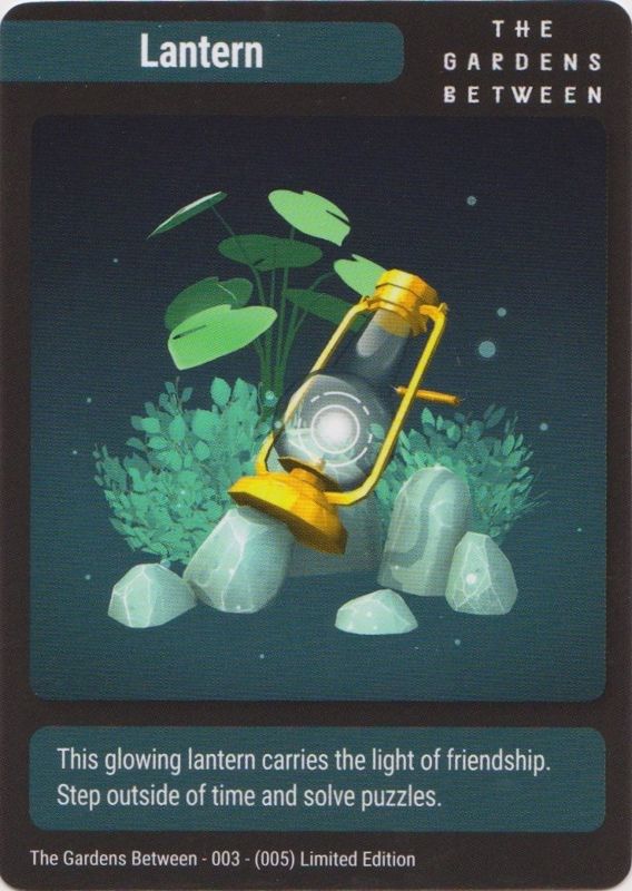 Extras for The Gardens Between (Nintendo Switch): Art Card (003/005) - Lantern