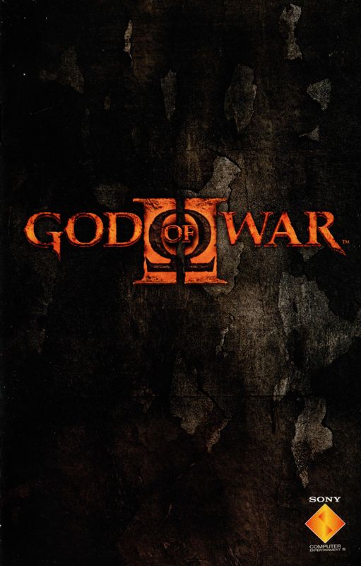 Manual for God of War II (PlayStation 2) (Platinum release): Front