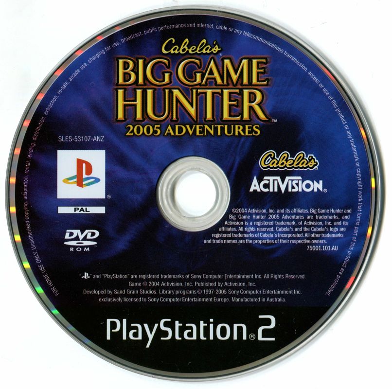 Cabela's Big Game Hunter 2005 Adventures cover or packaging material ...