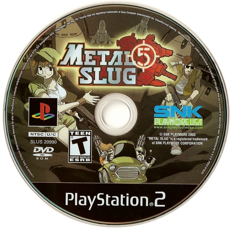 Media for Metal Slug 4 & 5 (PlayStation 2): Metal Slug 5 Disc