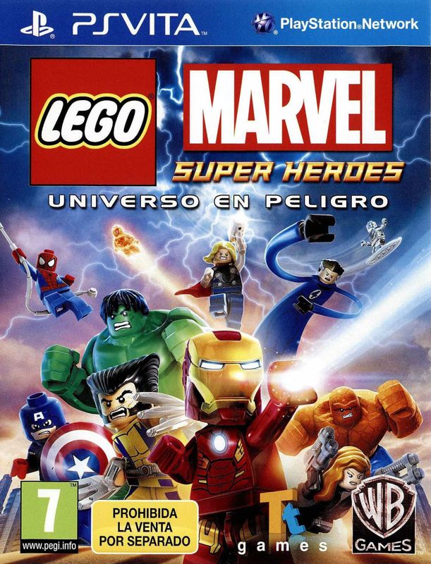 Front Cover for LEGO Marvel Super Heroes: Universe in Peril (PS Vita) (Bundled with PS Vita)