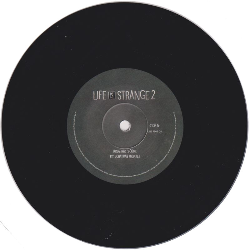 Soundtrack for Life Is Strange 2 (Collector's Edition) (PlayStation 4) ("Soft-bundled Box Set"): Vinyl LP 4 - Side G