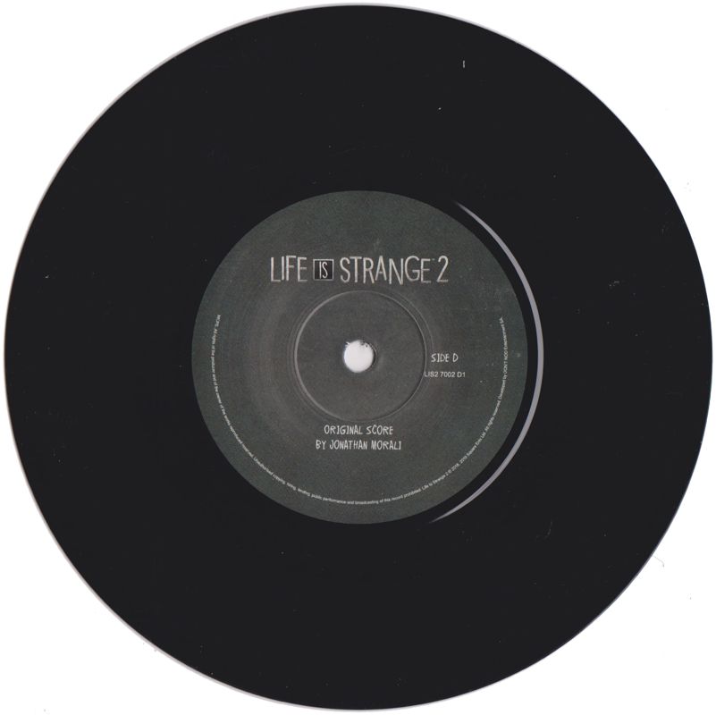 Soundtrack for Life Is Strange 2 (Collector's Edition) (PlayStation 4) ("Soft-bundled Box Set"): Vinyl LP 2 - Side D