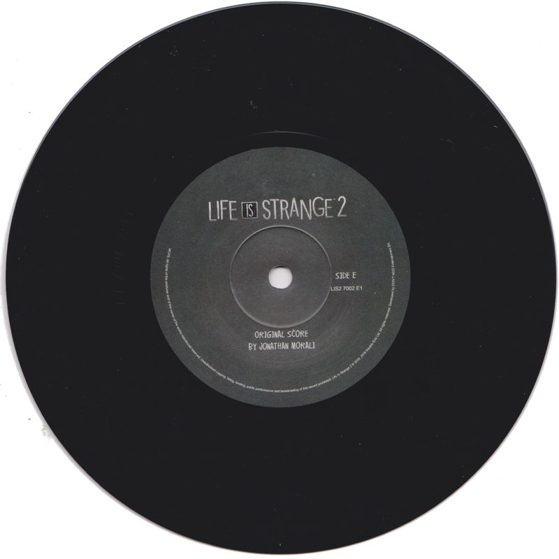 Soundtrack for Life Is Strange 2 (Collector's Edition) (PlayStation 4) ("Soft-bundled Box Set"): Vinyl LP 3 - Side E