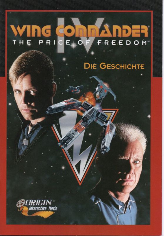 Extras for Wing Commander IV: The Price of Freedom (DOS): The Story - Front