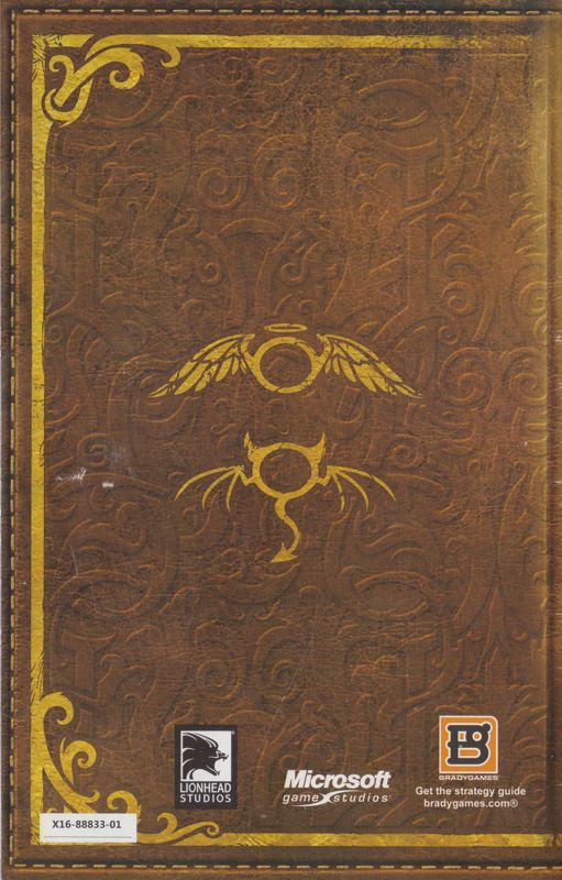 Manual for Fable III (Xbox 360): back
